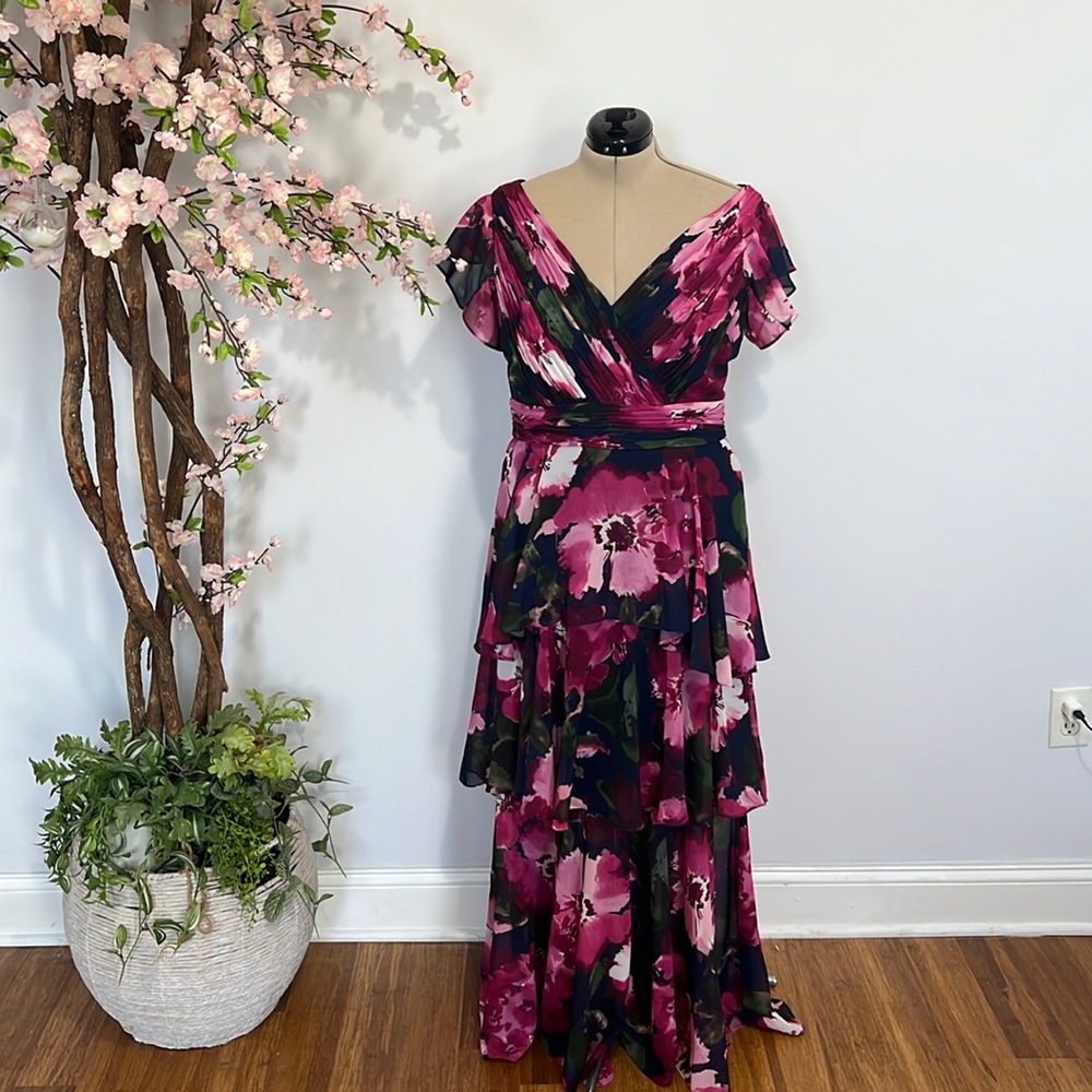 X scape floral formul gown
